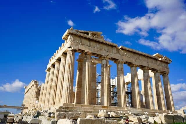 Acropolis of Athens at sunset